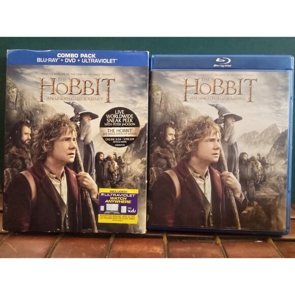 The Hobbit An Unexpected Journey 3 Disc Set Blu-ray & DVD Special Features - Picture 1 of 4